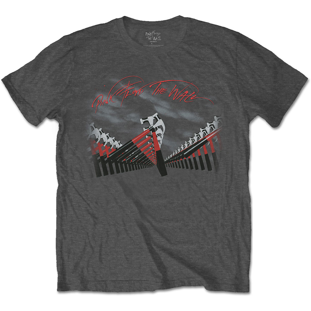Tričko Pink Floyd - The Wall Marching Hammers, Unisex,Šedá,S