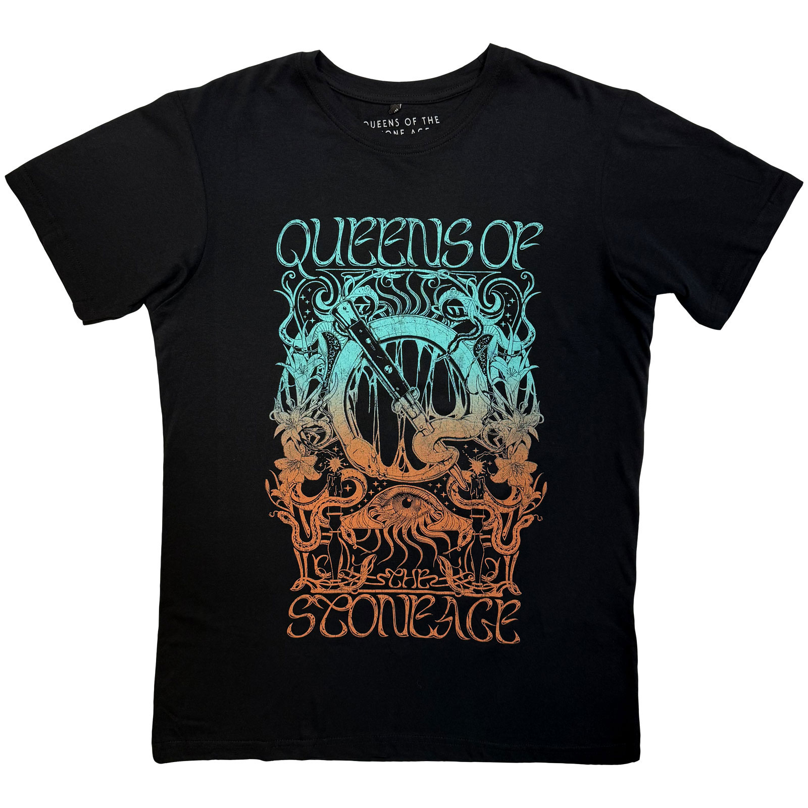 Tričko Queens of the Stone Age - Montage, Unisex,Čierna,XXL
