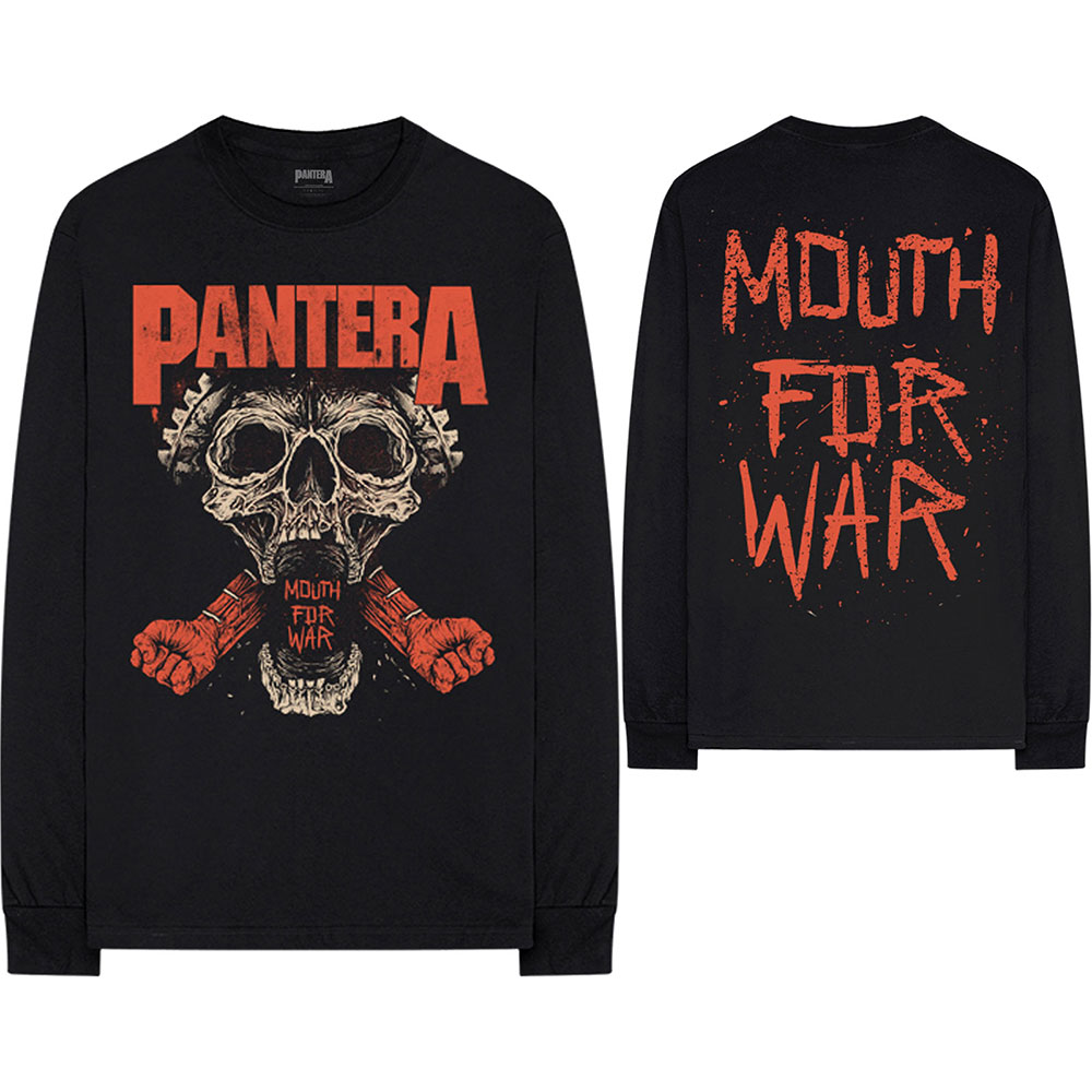 Tričko s dlhým rukávom Pantera - Mouth For War, Unisex,Čierna,XXL