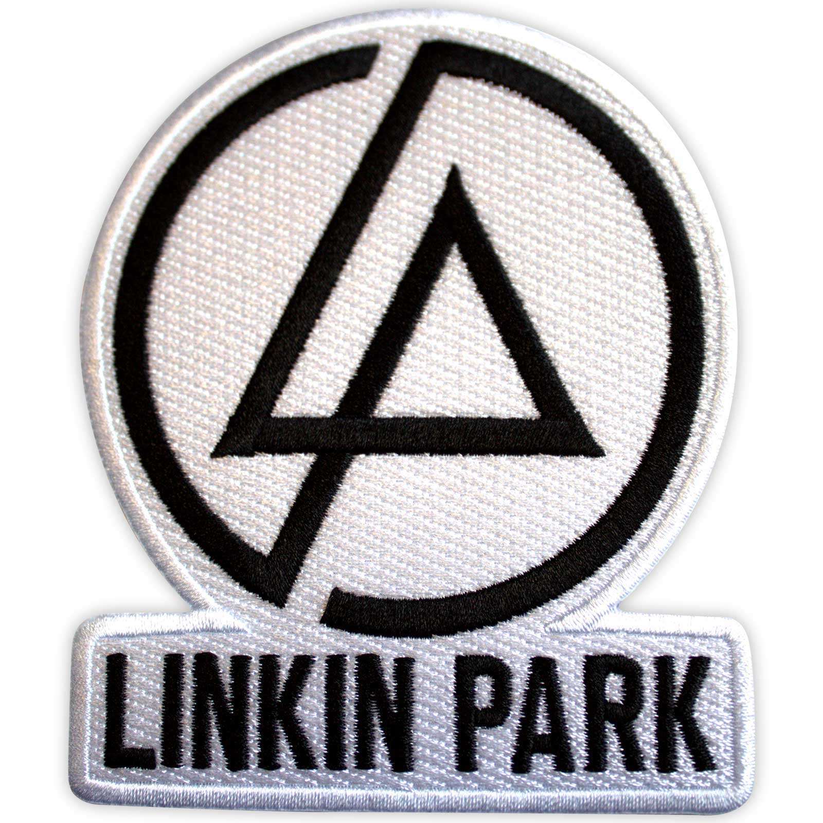 Nažehlovačka Linkin Park - Concentric Text Logo, Biela,Univerzálna