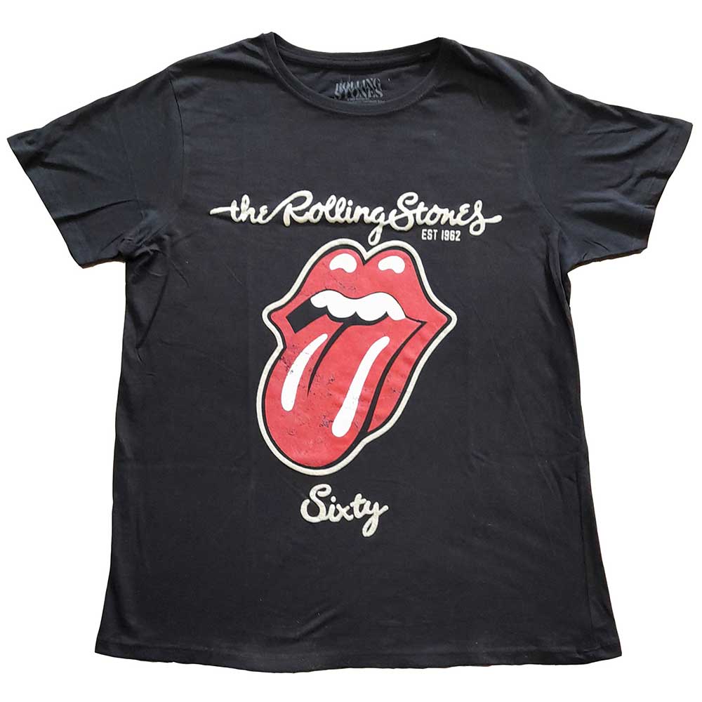 Tričko The Rolling Stones - Sixty Plastered Tongue, Žena,Čierna,3XL