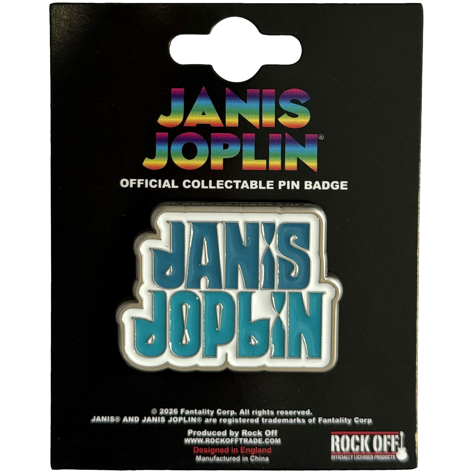 Odznak Janis Joplin - Stacked Logo