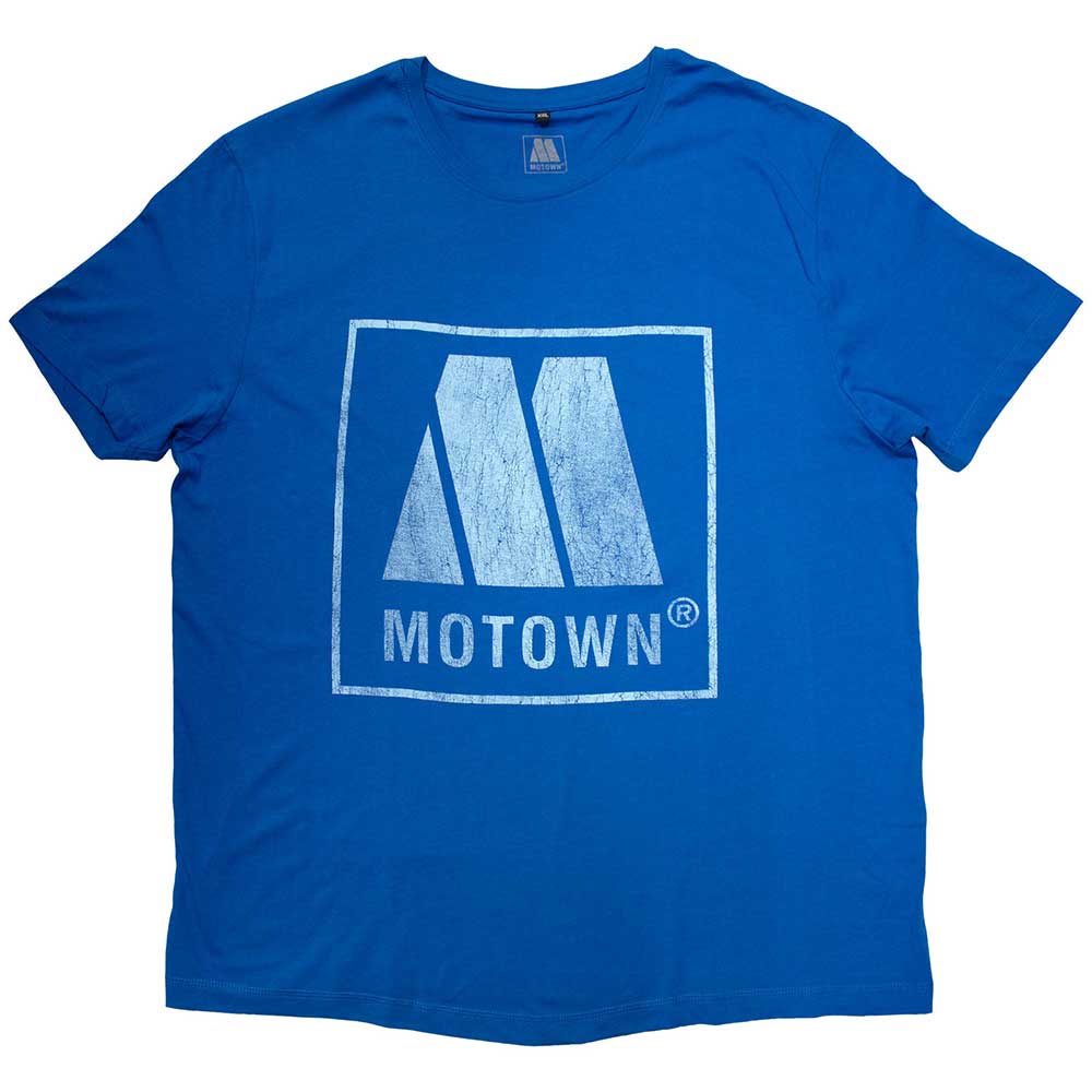 Tričko Motown - Vintage Logo, Unisex,Modrá,XS