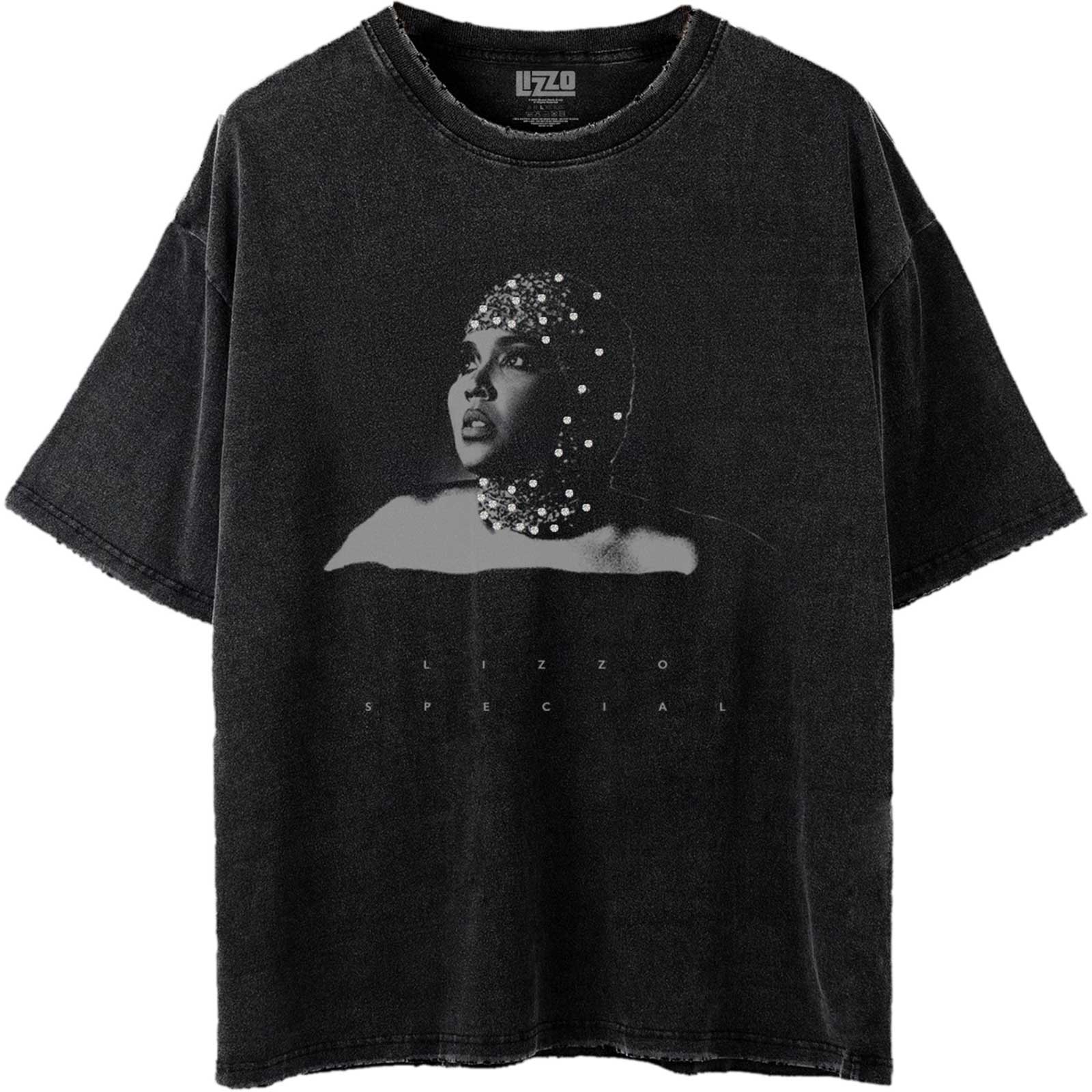 Tričko Lizzo - Special B&W Photo, Unisex,Čierna,XXL