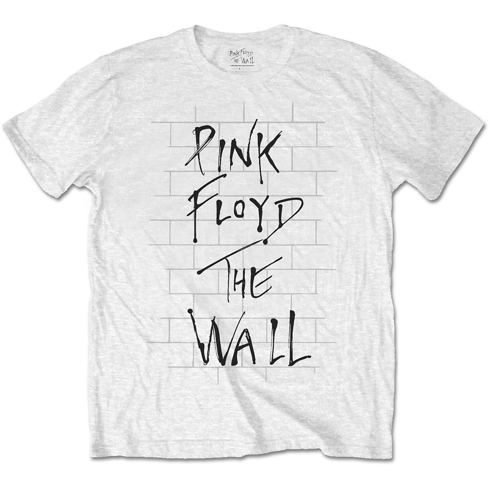 Tričko Pink Floyd - The Wall & Logo, Unisex,Biela,S