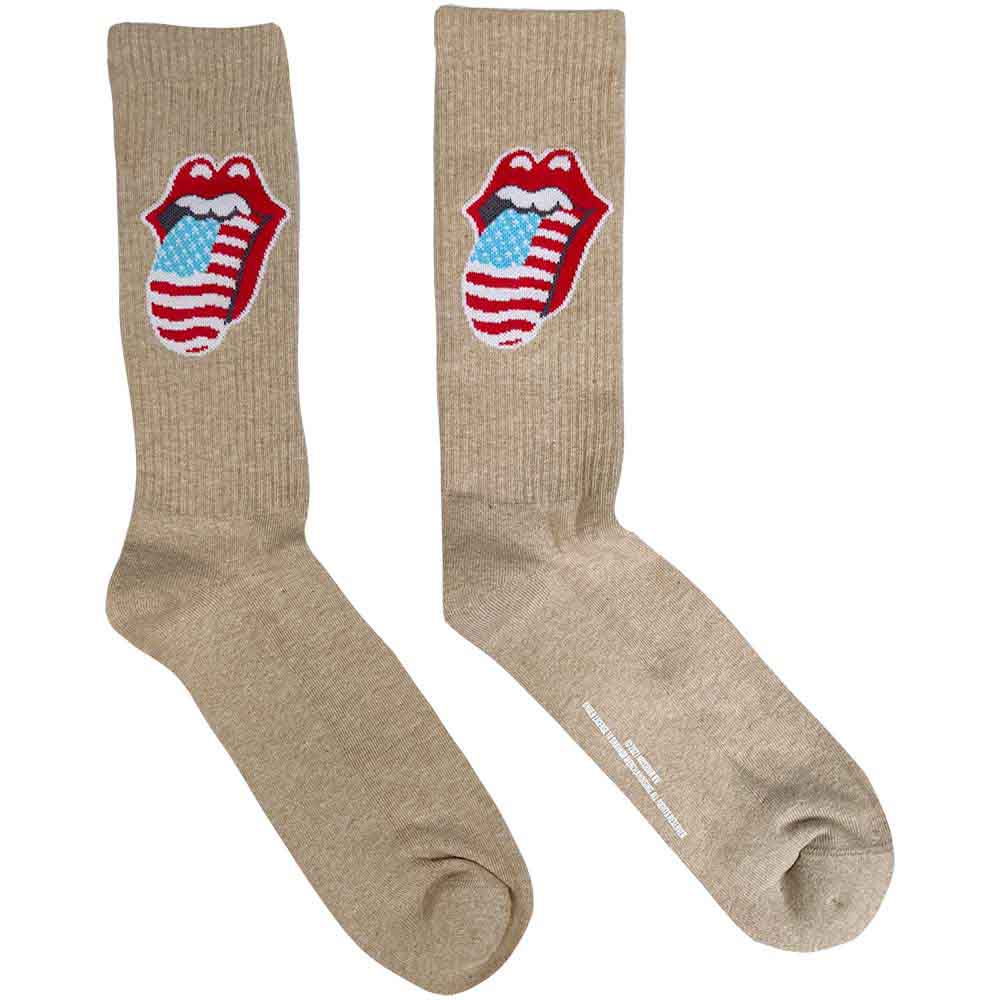 Ponožky The Rolling Stones - US Tongue, Unisex,Natural,UK 7 - 11