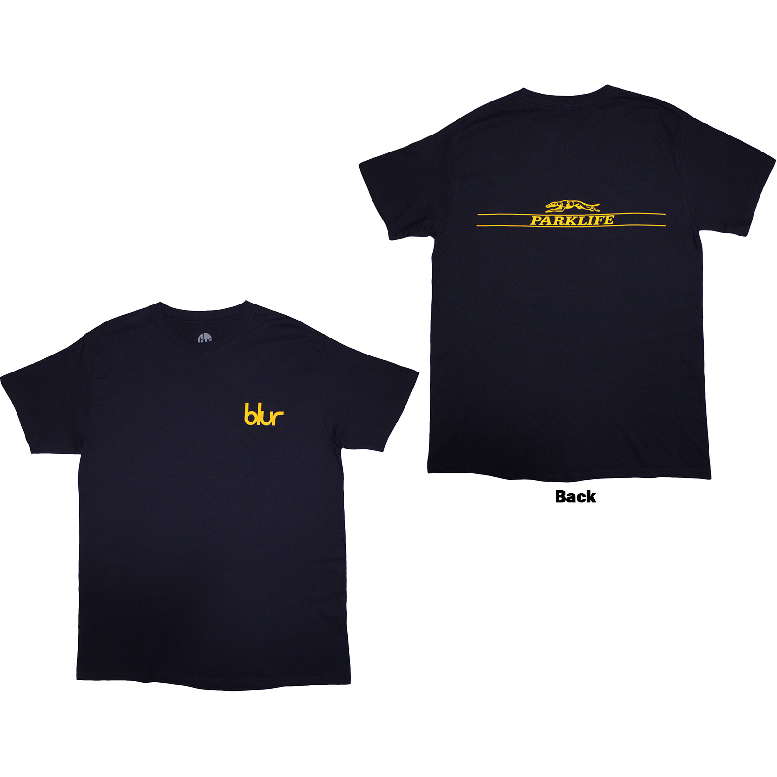 Tričko Blur - Parklife Back, Unisex,Modrá,XXL