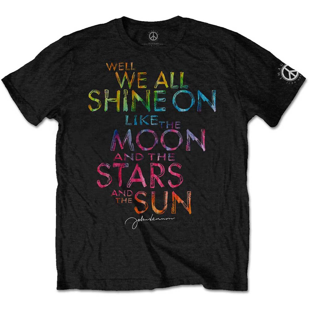 Tričko John Lennon - Shine On, Unisex,Čierna,M