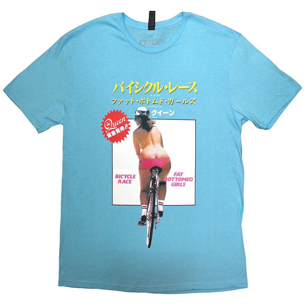 Tričko Queen - Fat Bottomed Girls, Unisex,Modrá,XXL