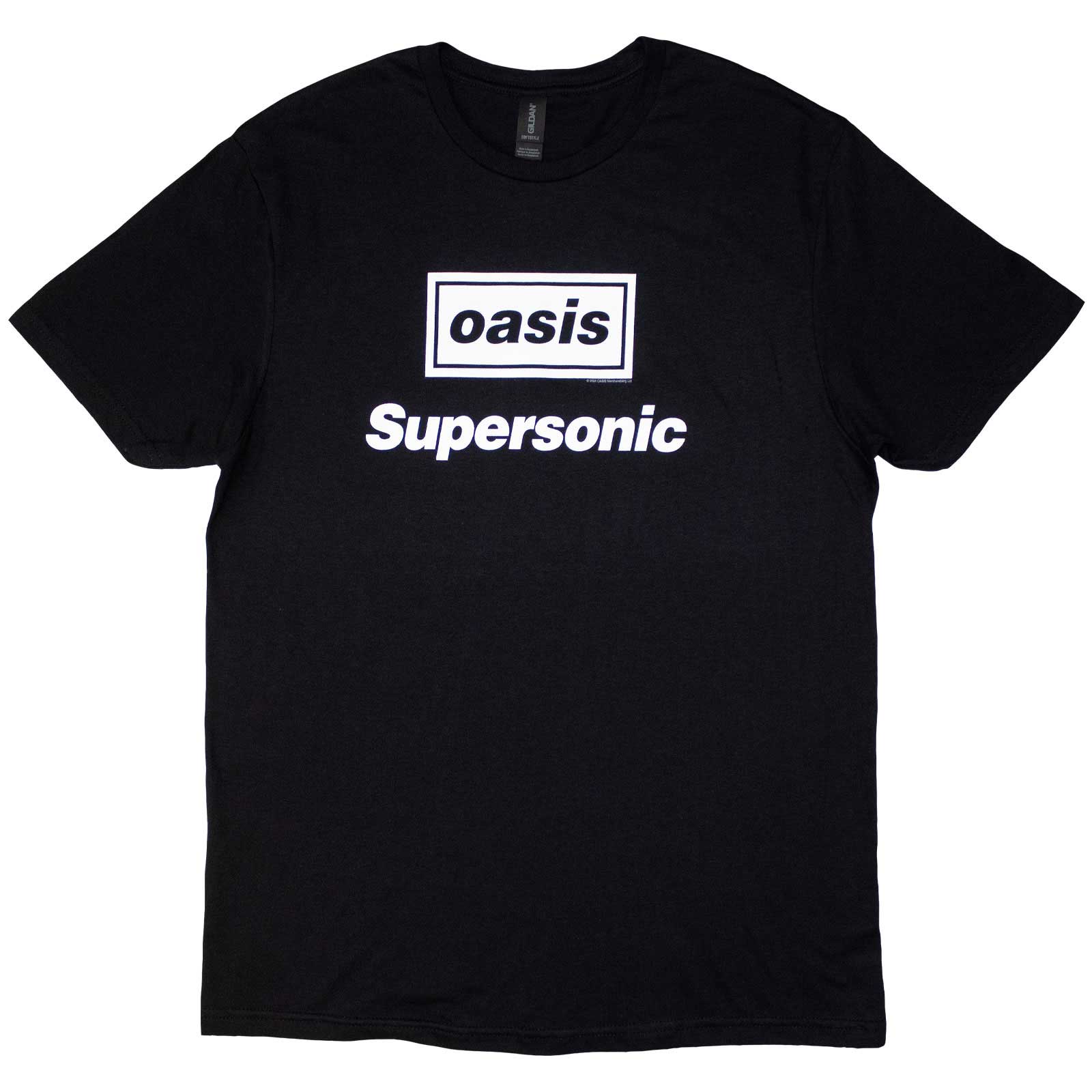 Tričko Oasis - Supersonic Title, Unisex,Čierna,XXL