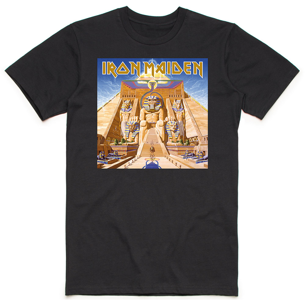 Tričko Iron Maiden - Powerslave Album Cover Box, Unisex,Čierna,XXL
