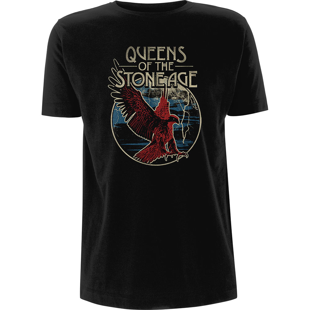 Tričko Queens of the Stone Age - Eagle, Unisex,Čierna,XXL