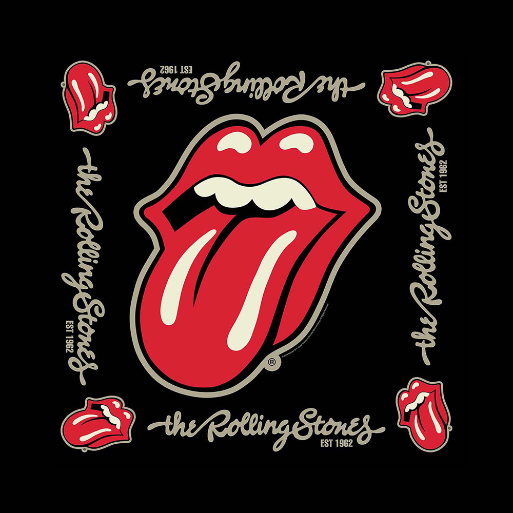 Šatka The Rolling Stones - Established 1962, Unisex,Čierna,Univerzálna