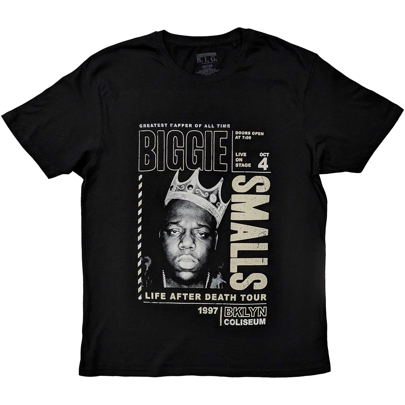 Tričko Biggie Smalls - Life After Death Tour, Unisex,Čierna,XXL
