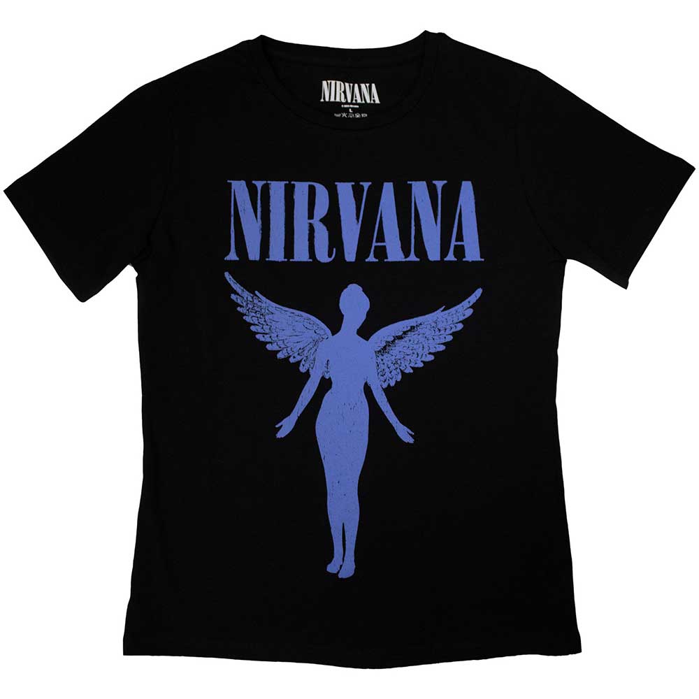 Tričko Nirvana - Angelic Blue Mono, Žena,Čierna,XXL