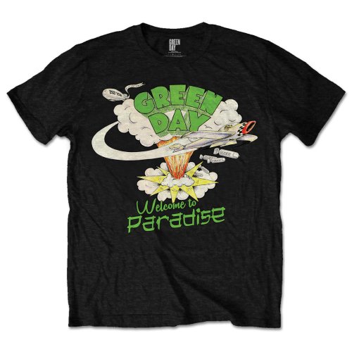 Tričko Green Day - Welcome to Paradise, Unisex,Čierna,S