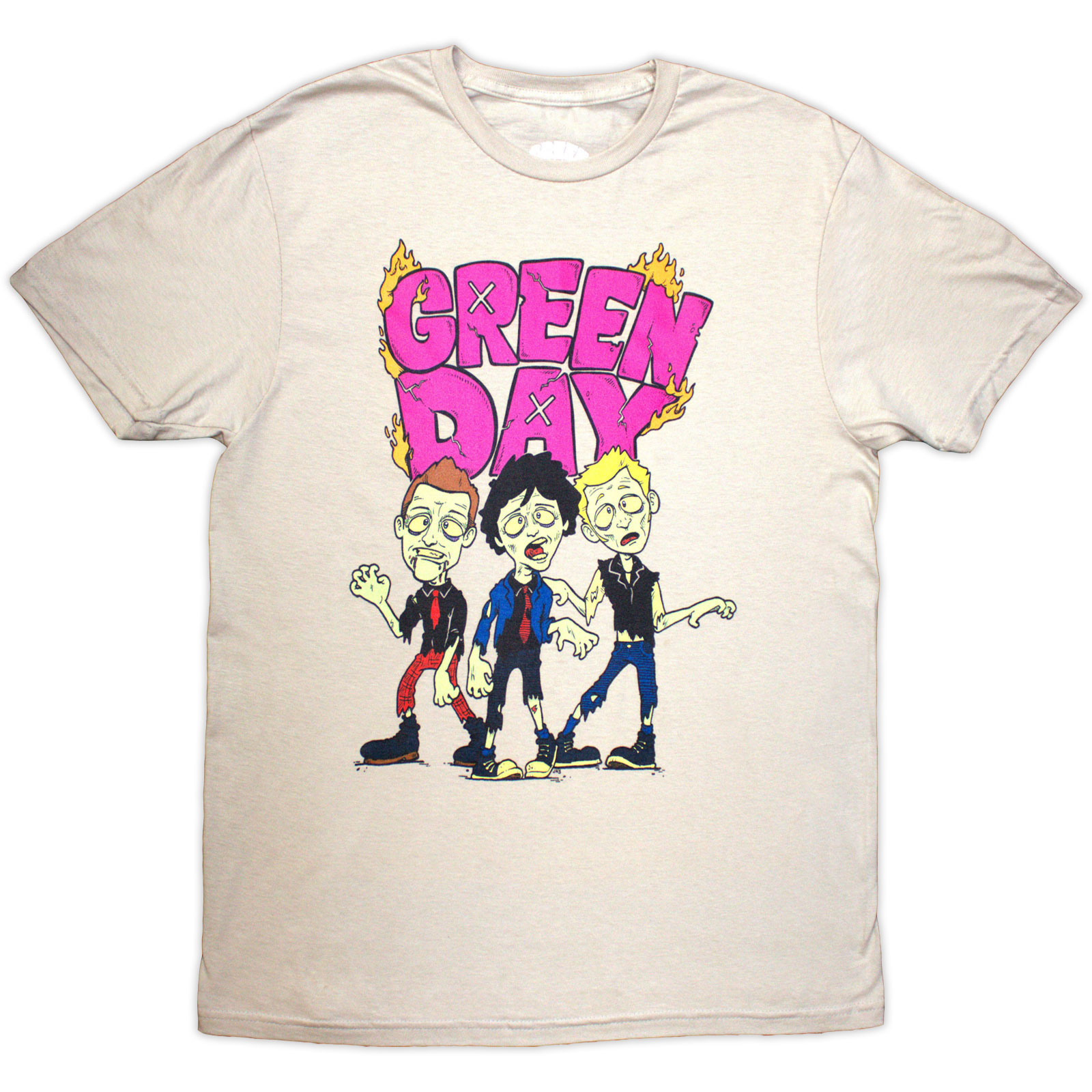 Tričko Green Day - Walking Zombies, Unisex,Natural,XXL