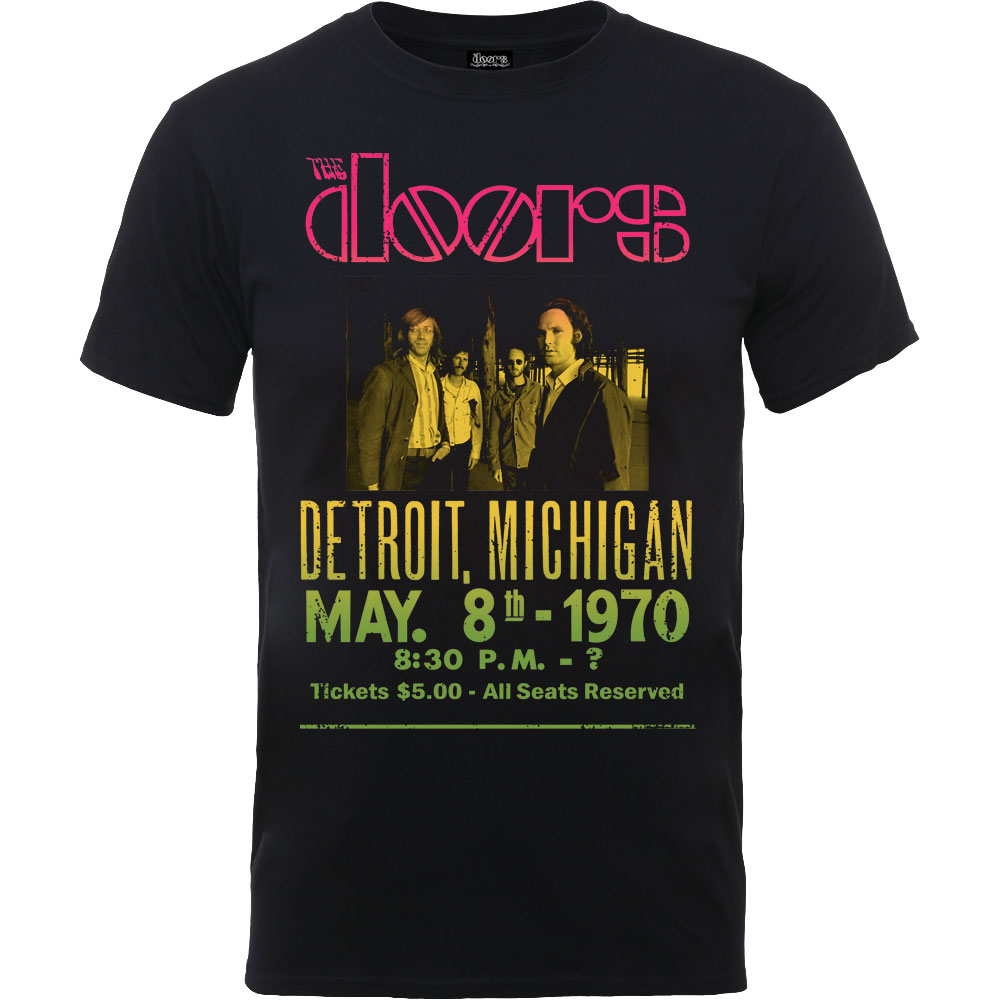 Tričko The Doors - Gradient Show Poster, Unisex,Čierna,XXL