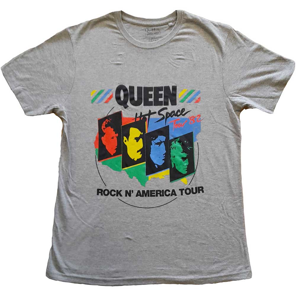 Tričko Queen - Back Chat, Unisex,Šedá,M