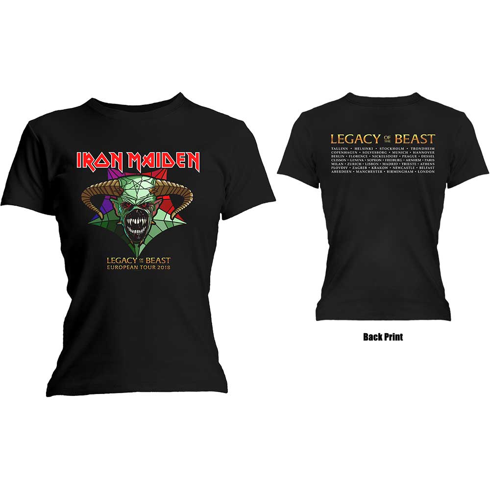 Tričko Iron Maiden - Legacy of the Beast Tour, Žena,Čierna,XXL