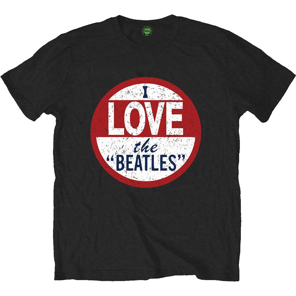 Tričko The Beatles - I love The Beatles, Unisex,Čierna,XXL