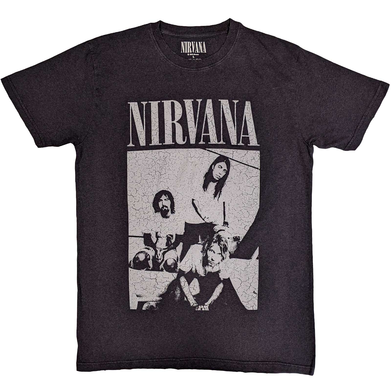 Tričko Nirvana - Sitting, Unisex,Čierna,S