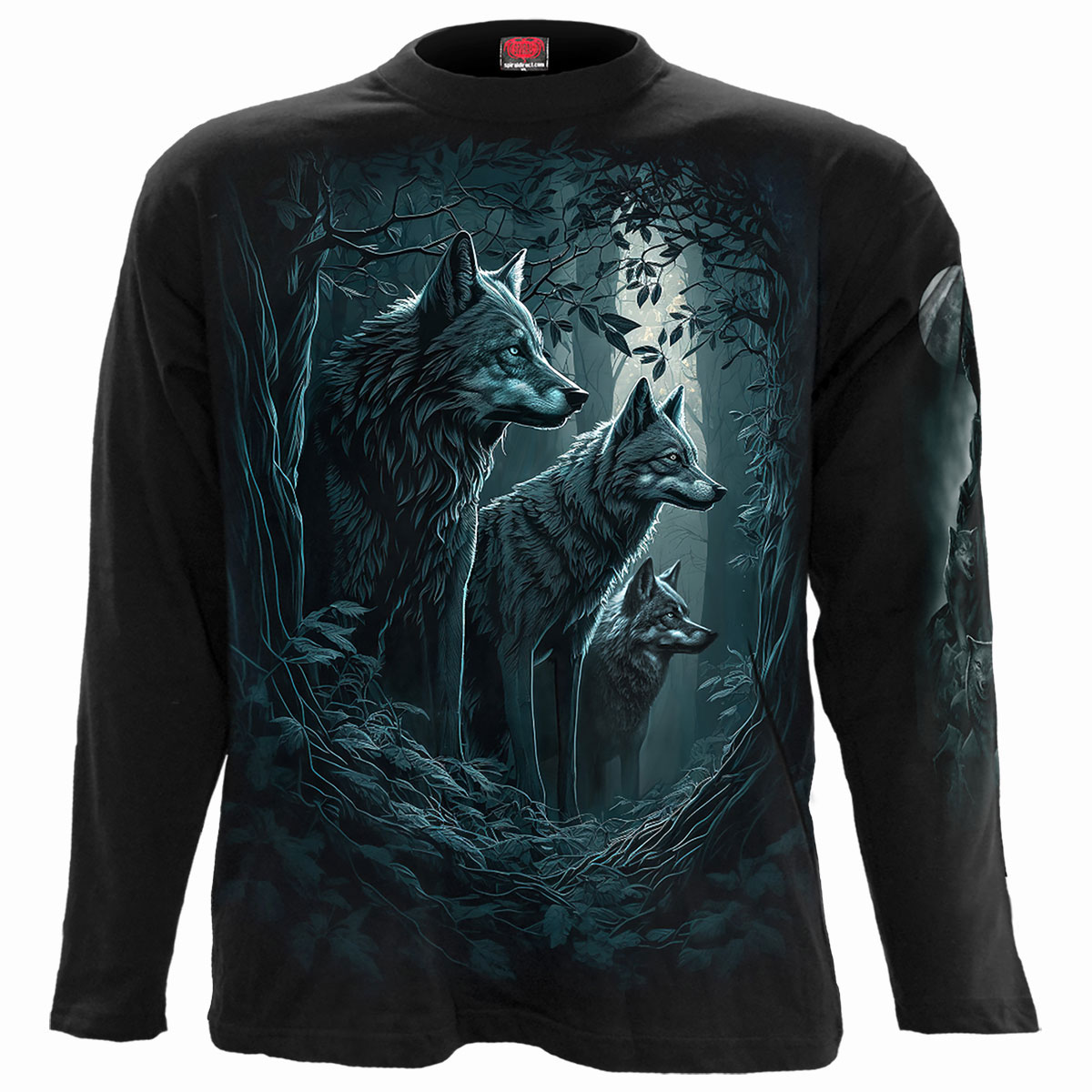 Tričko s dlhým rukávom Spiral Stairs - Forest Guardians, Unisex,Čierna,M