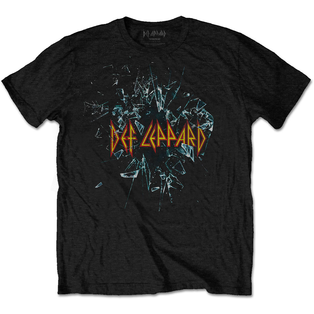 Tričko Def Leppard - Shatter, Unisex,Čierna,S