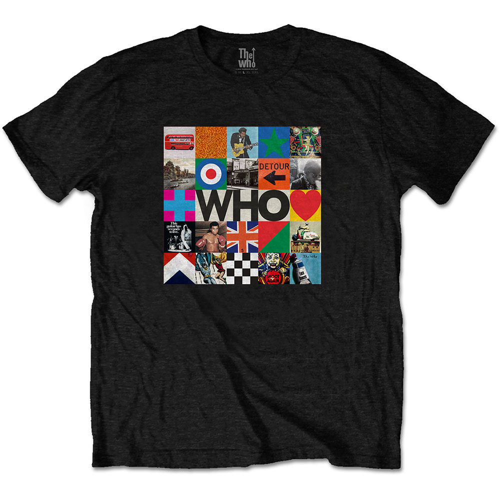 Tričko The Who - 5x5 Blocks, Unisex,Čierna,XL