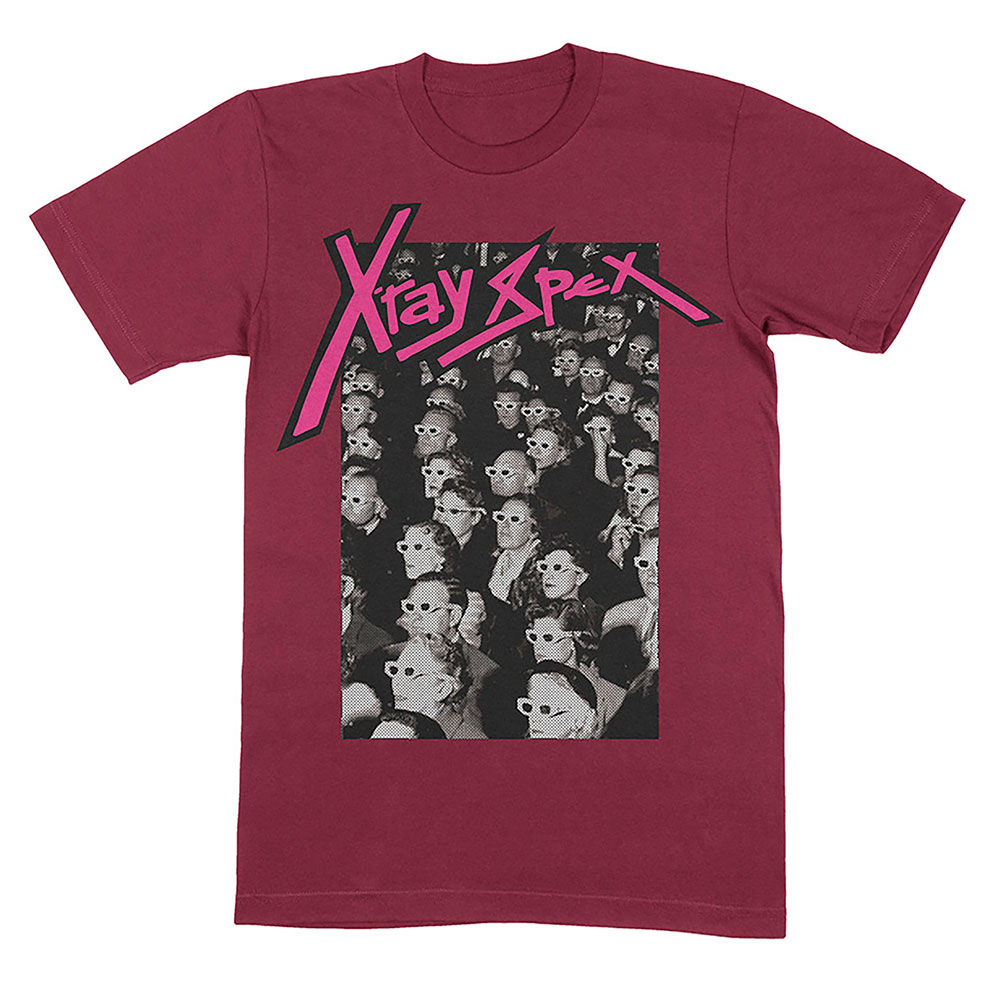 Tričko X-Ray Spex - 3D Cinema, Unisex,Červená,XXL