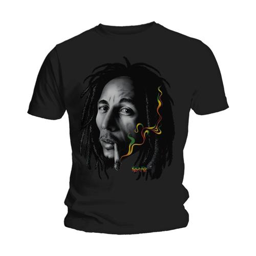 Tričko Bob Marley - Rasta Smoke, Unisex,Čierna,XL
