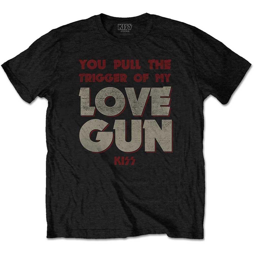 Tričko Kiss - Pull The Trigger, Unisex,Čierna,XXL