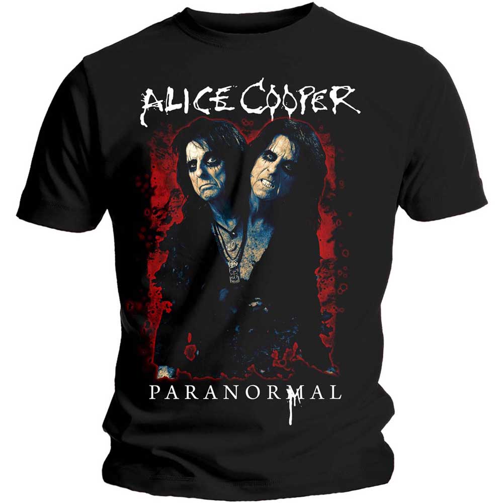 Tričko Alice Cooper - Paranormal Splatter, Unisex,Čierna,XL