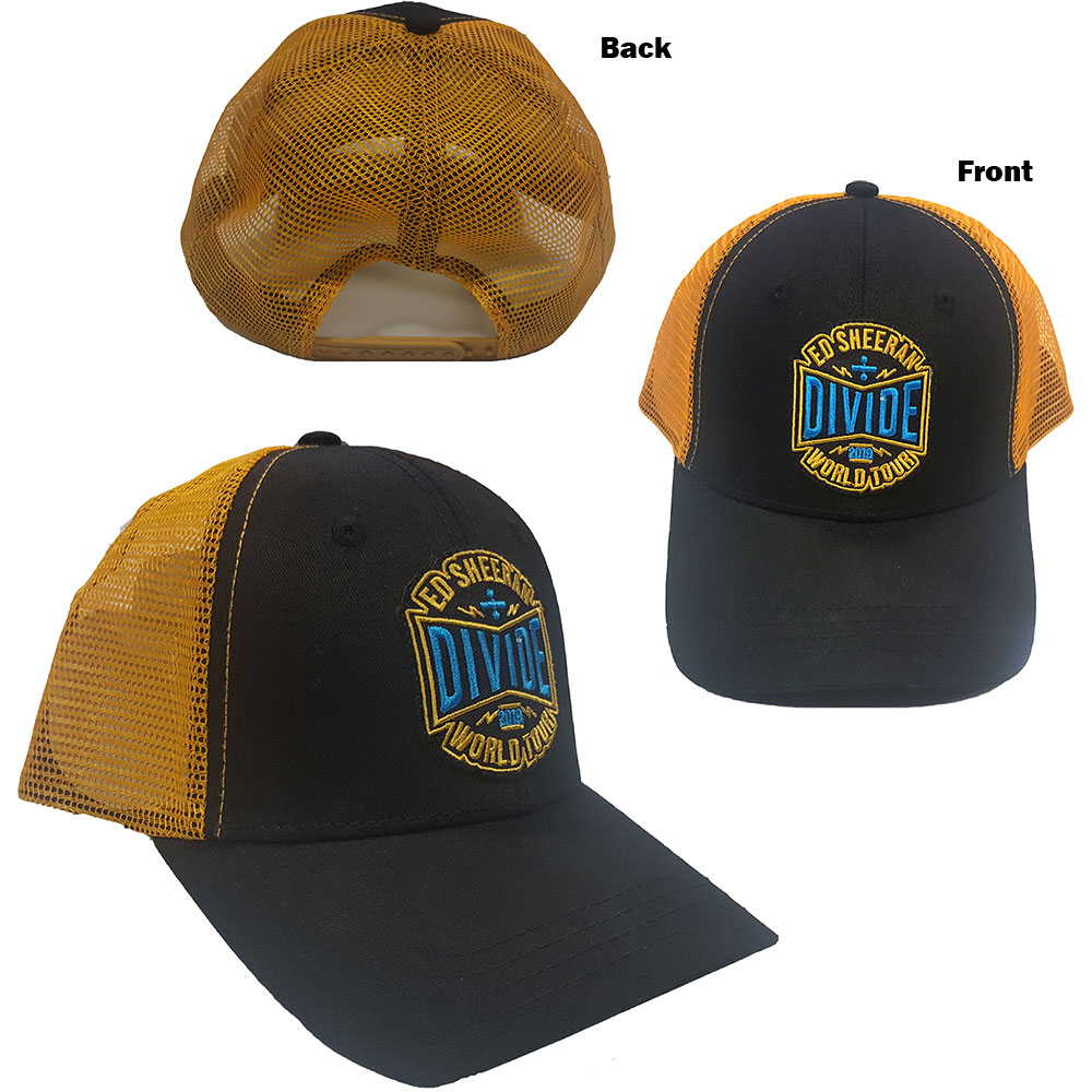 Šiltovka Ed Sheeran - 2019 Divide World Tour, Unisex,Čierna/biela,Univerzálna