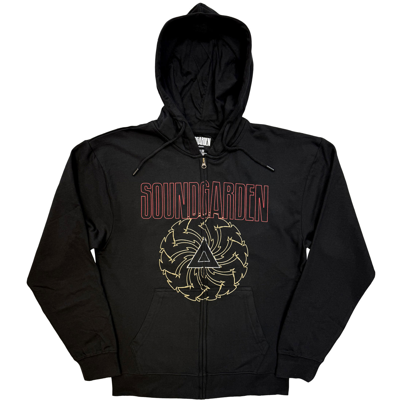 Mikina na zips Soundgarden - Spiral & Logo, Unisex,Čierna,XXL