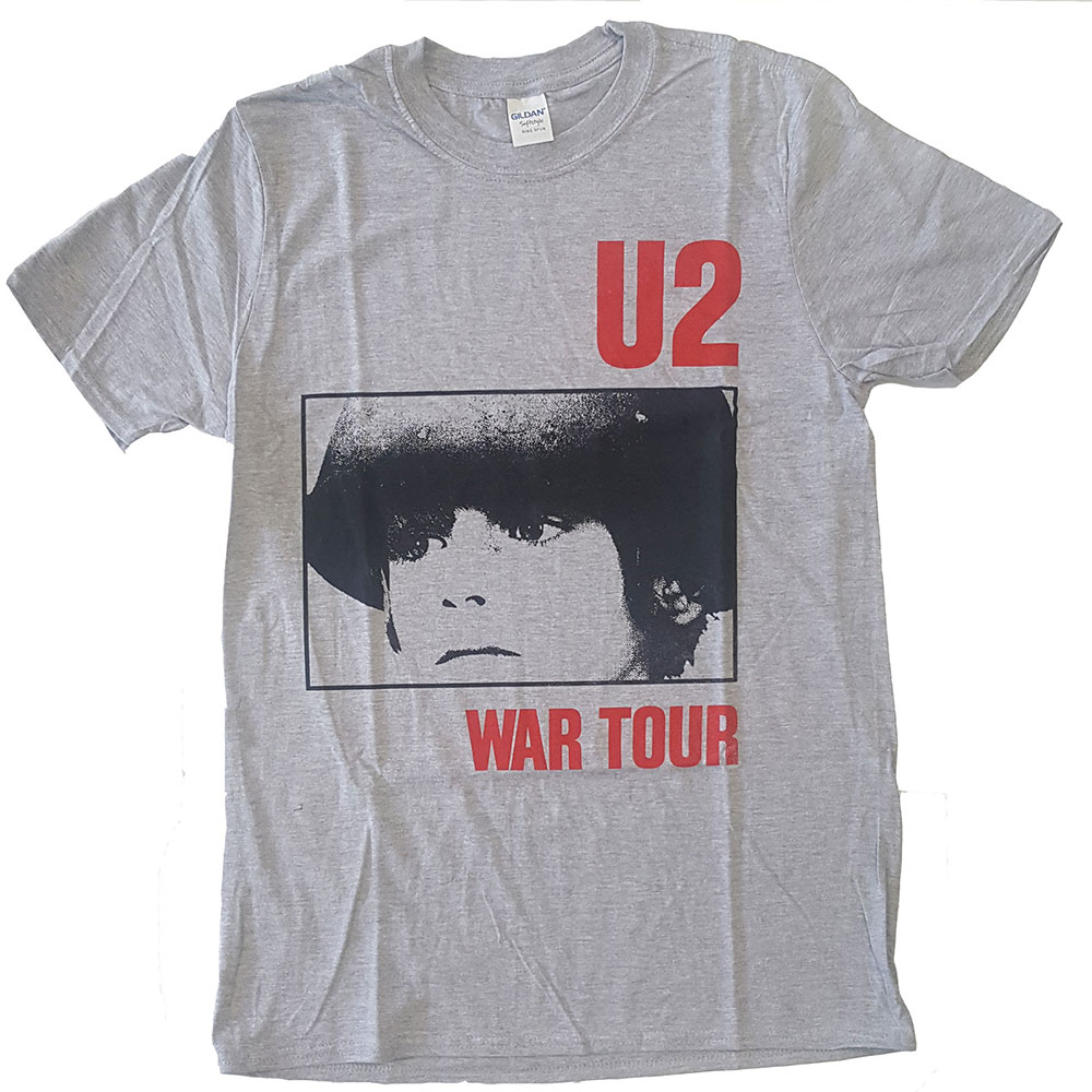 Tričko U2 - War Tour, Unisex,Šedá,XXL