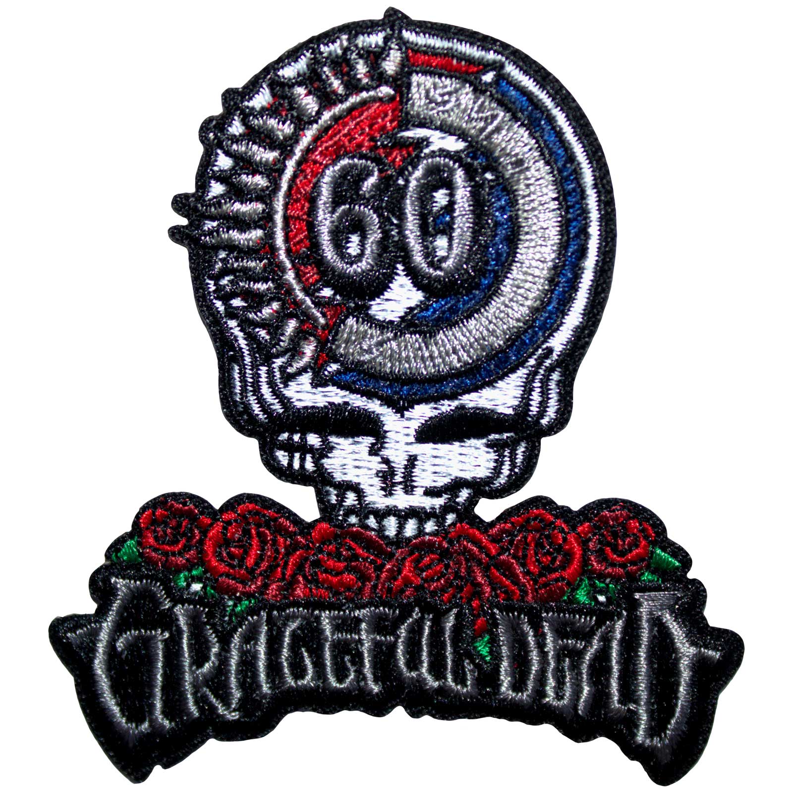 Nažehlovačka Grateful Dead - 60th Anniversary Skull & Logo