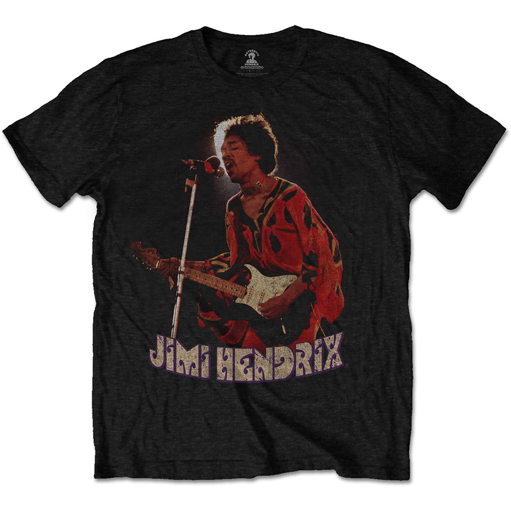 Tričko Jimi Hendrix - Orange Kaftan, Unisex,Čierna,XXL