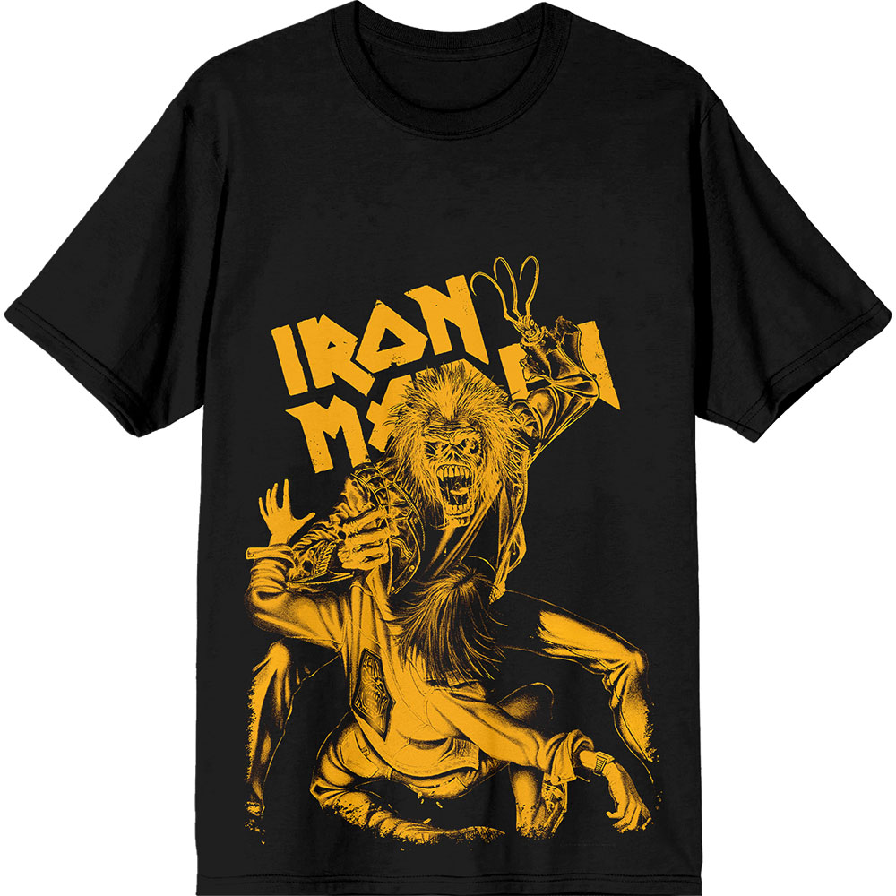 Tričko Iron Maiden - No Prayer Claw Jumbo Yellow, Unisex,Čierna,XXL