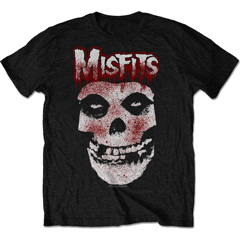 Tričko Misfits - Blood Drip Skull, Unisex,Čierna,XXL