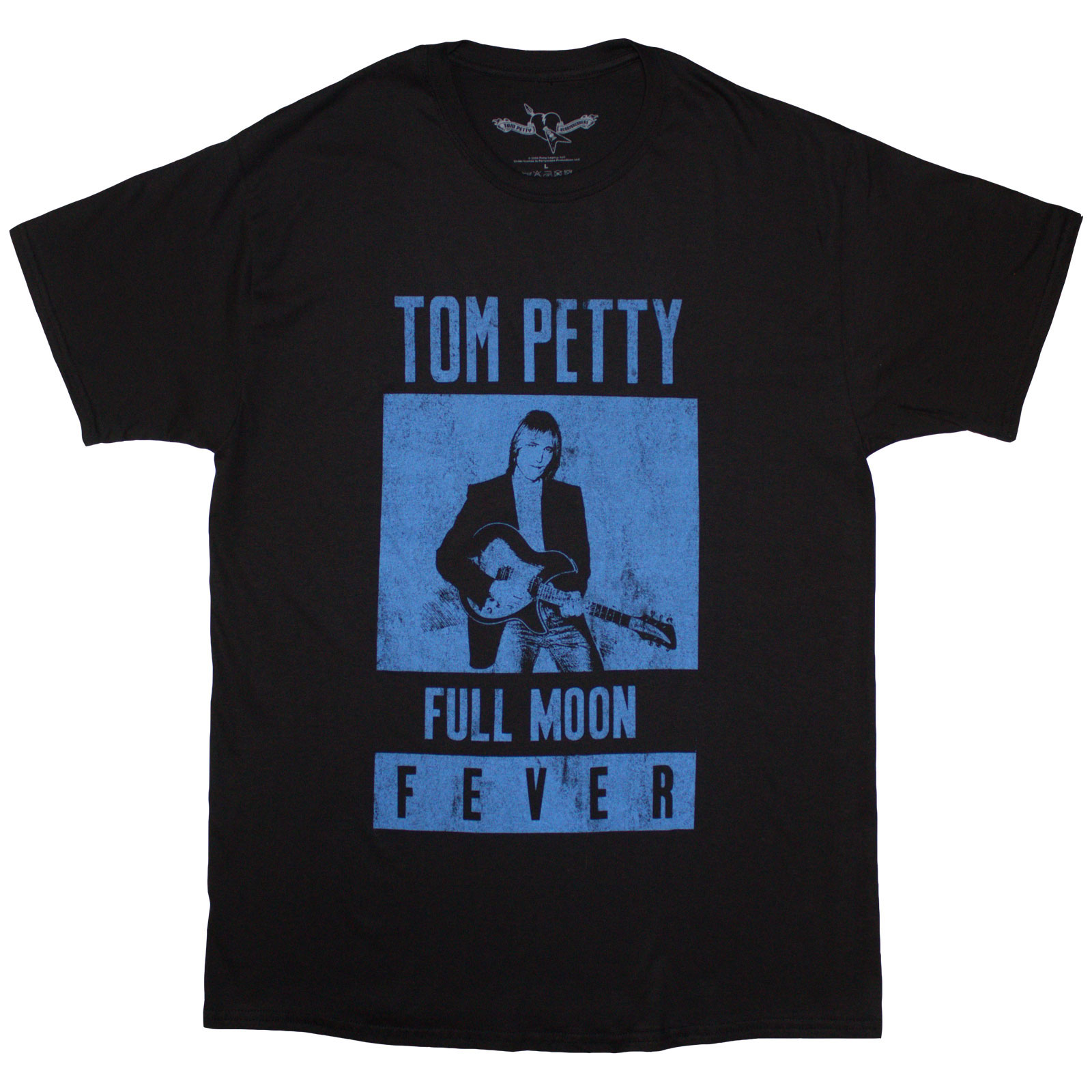 Tričko Tom Petty & The Heartbreakers - Full Moon Fever Blue, Unisex,Čierna,XXL