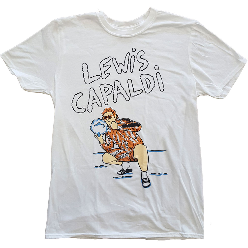 Tričko Lewis Capaldi - Snow Leopard, Unisex,Biela,XL