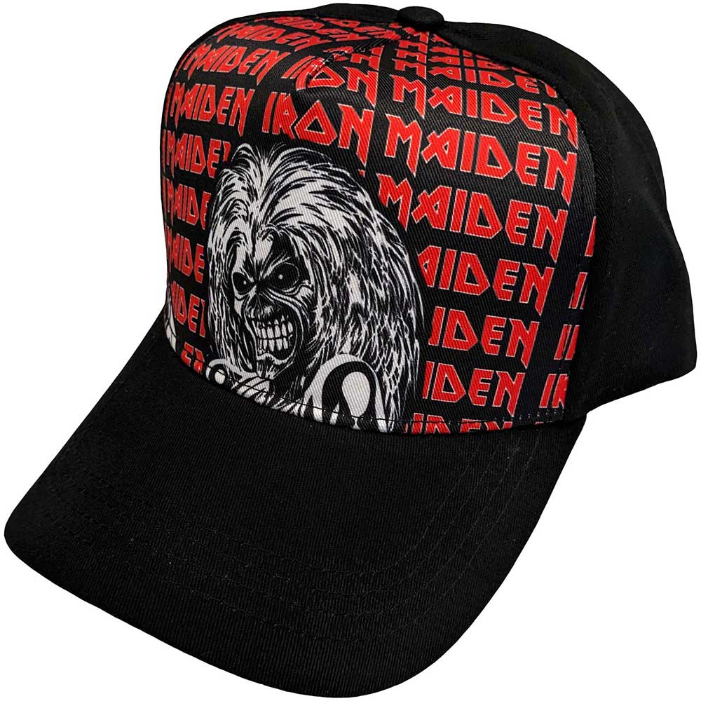 Šiltovka Iron Maiden - Eddie Logo Repeat, Unisex,Čierna,Univerzálna