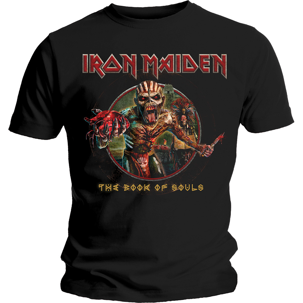 Tričko Iron Maiden - Book of Souls Eddie Circle, Unisex,Čierna,XXL