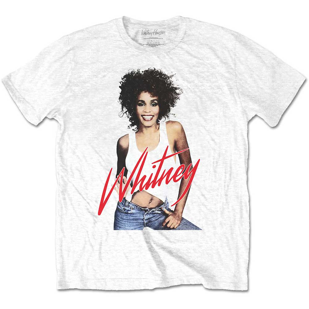 Tričko Whitney Houston - Wanna Dance Photo, Unisex,Biela,XXL