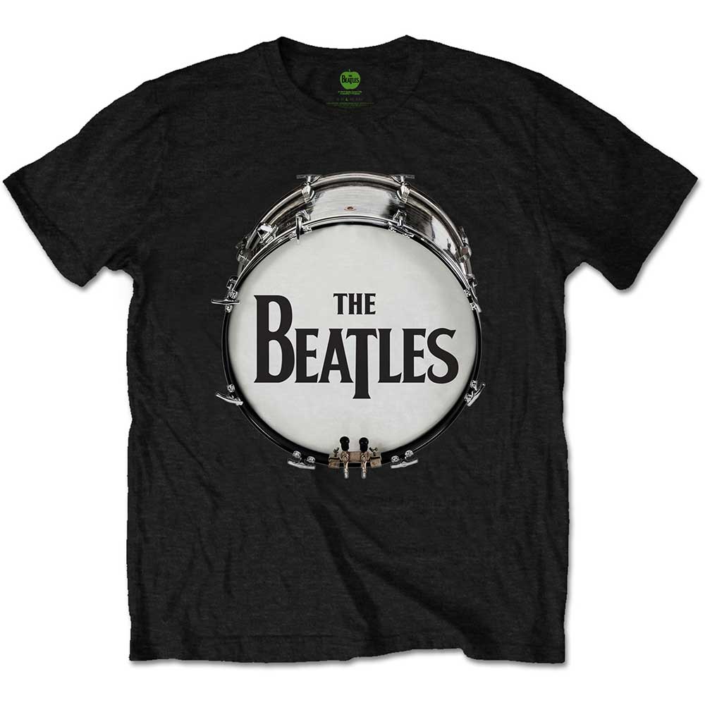 Tričko The Beatles - Original Drum Skin, Unisex,Čierna,XXL
