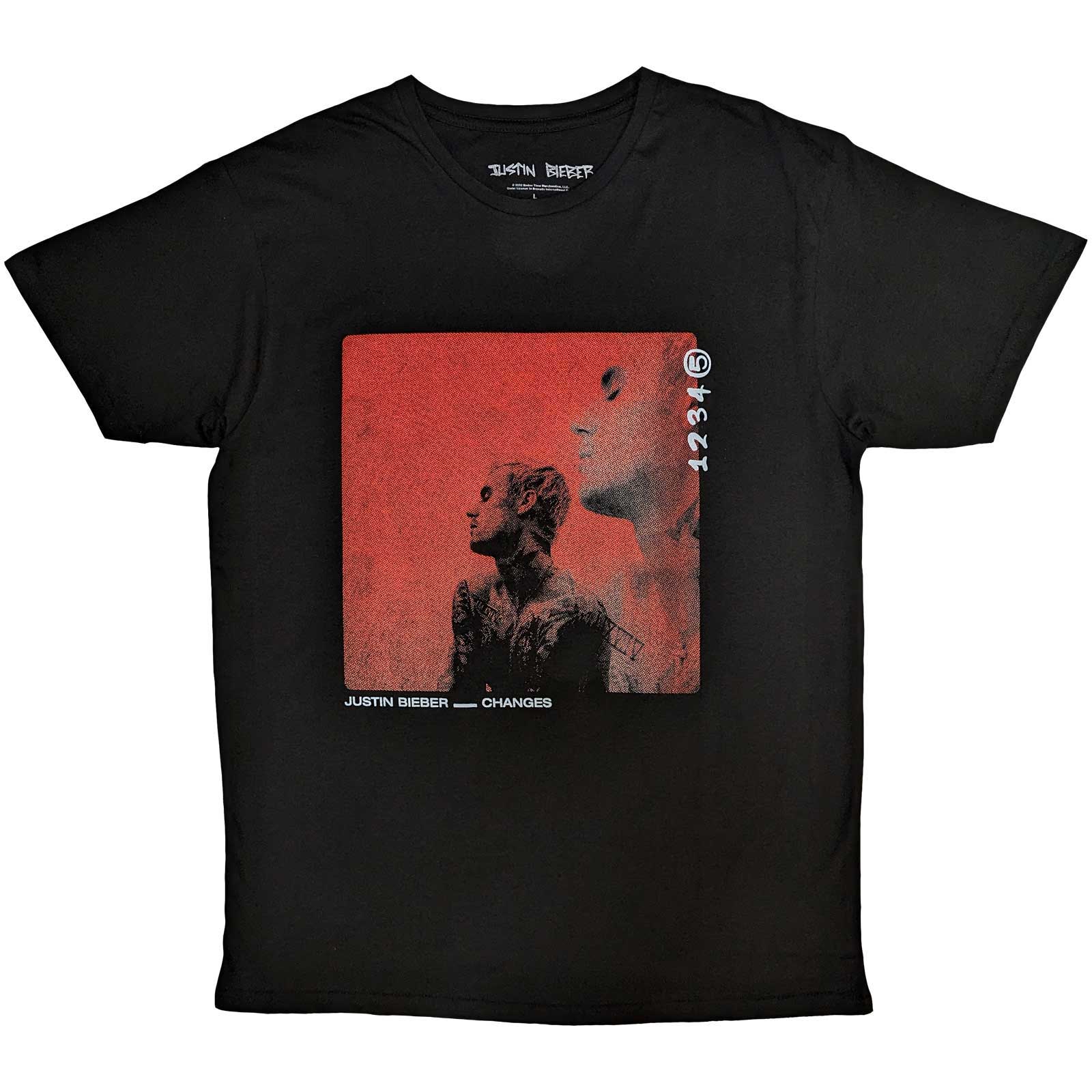 Tričko Justin Bieber - Changes, Unisex,Čierna,XXL