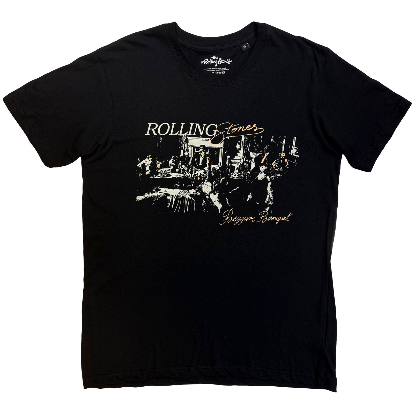 Tričko The Rolling Stones - Beggars Banquet Script, Unisex,Čierna,XXL
