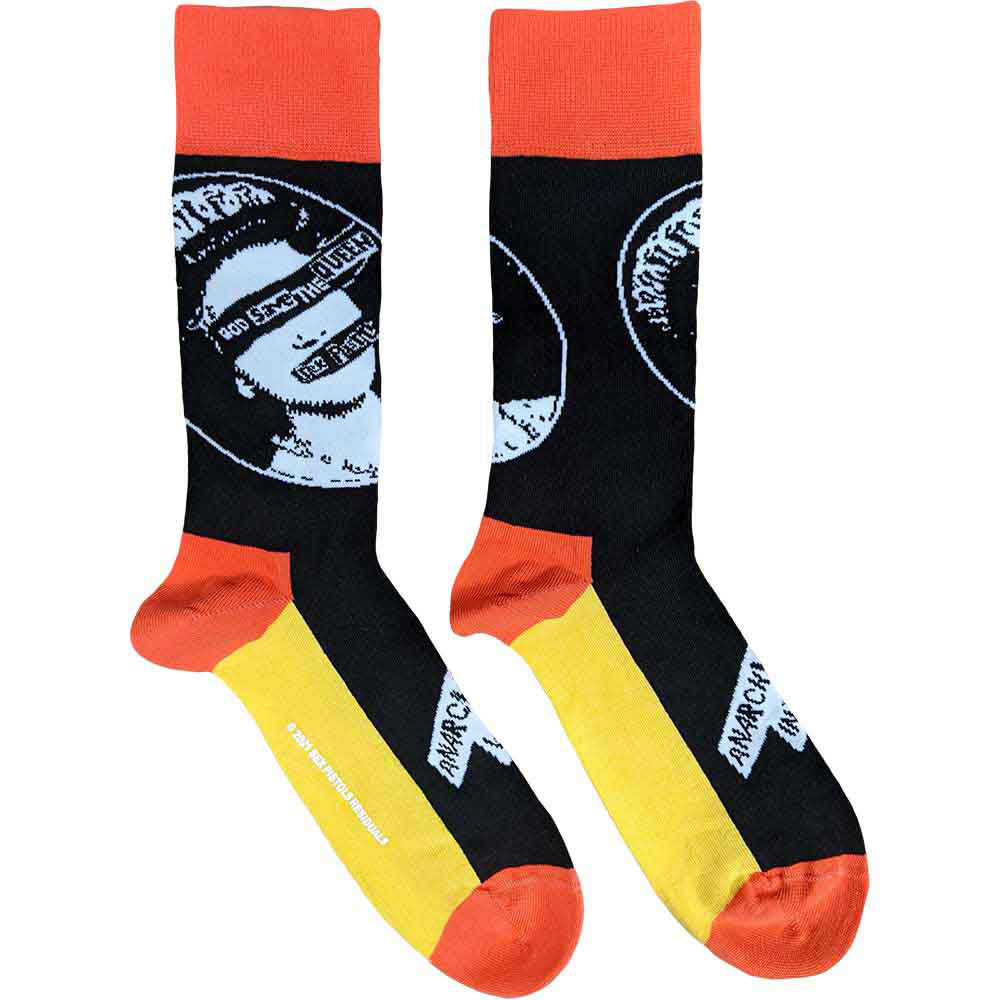 Ponožky Sex Pistols - God Save The Queen, Unisex,Čierna,UK 4 - 7