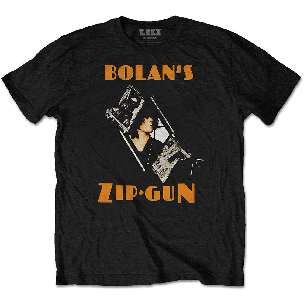 Tričko T. Rex - Zip Gun, Unisex,Čierna,XXL